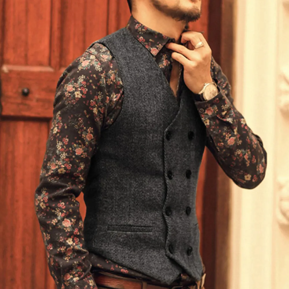 Мужские костюмы, жилет, новое поступление,