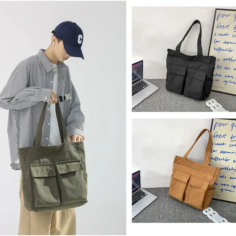 Японская эстетическая темная сумка-мессенджер в стиле харадзюку - Фотография_2