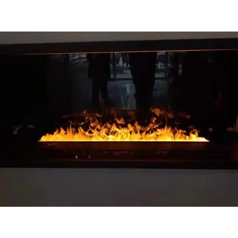 Крытый современный 3d светодиодный электрический водяной камин с пламенем - Фотография_4
