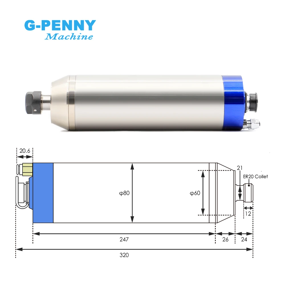 G-penny 2,2 квт er20 металлический - Фотография_2