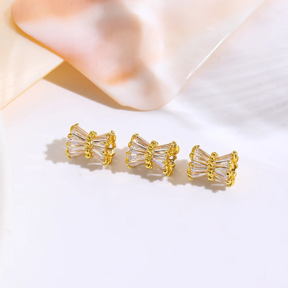 10 медных бусин-разделителей - Фотография_3