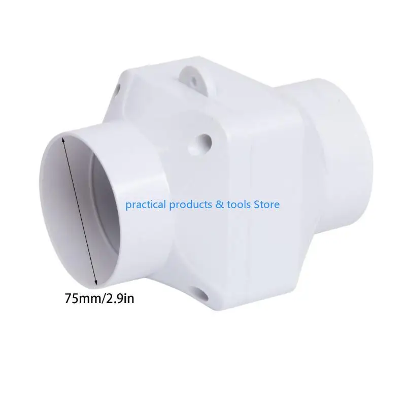 77jb многоцелевой 75-мм небольшой вытяжной вентилятор из пвх для кухни - Фотография_6