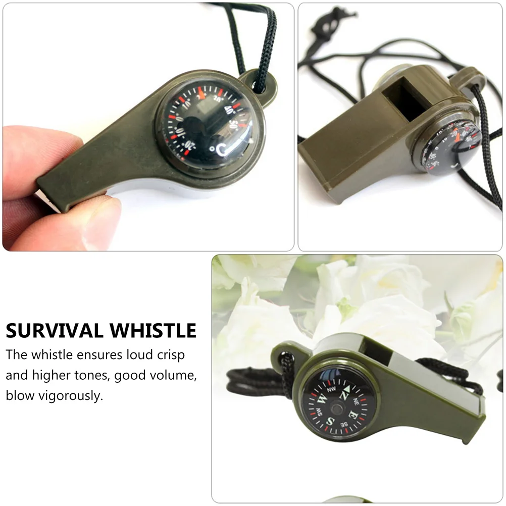 Свистки для выживания с термометром для компаса - Фотография_3
