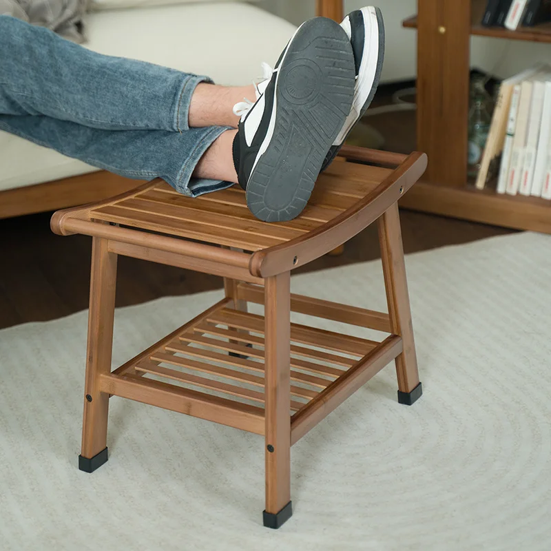 Деревянный стул для ванной комнаты для пожилых людей - Фотография_4