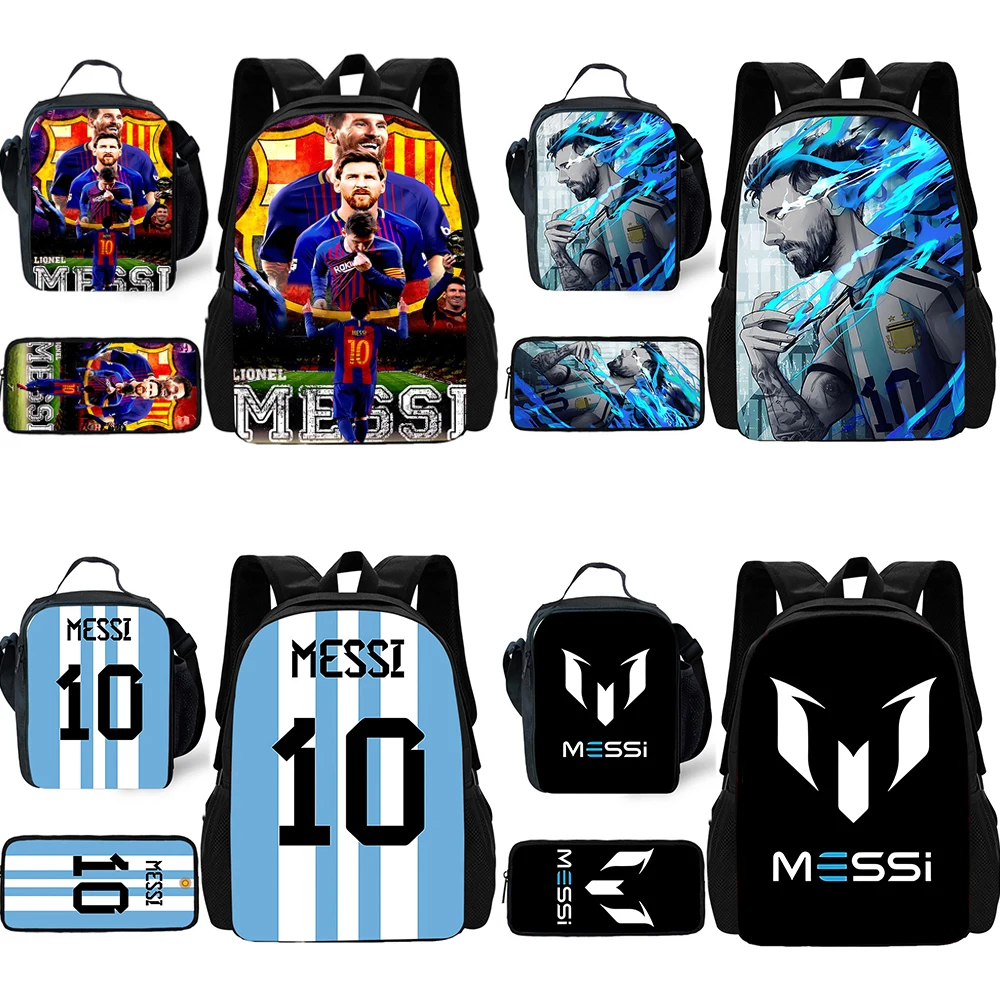 Детский школьный рюкзак football m-messis с сумками для обеда