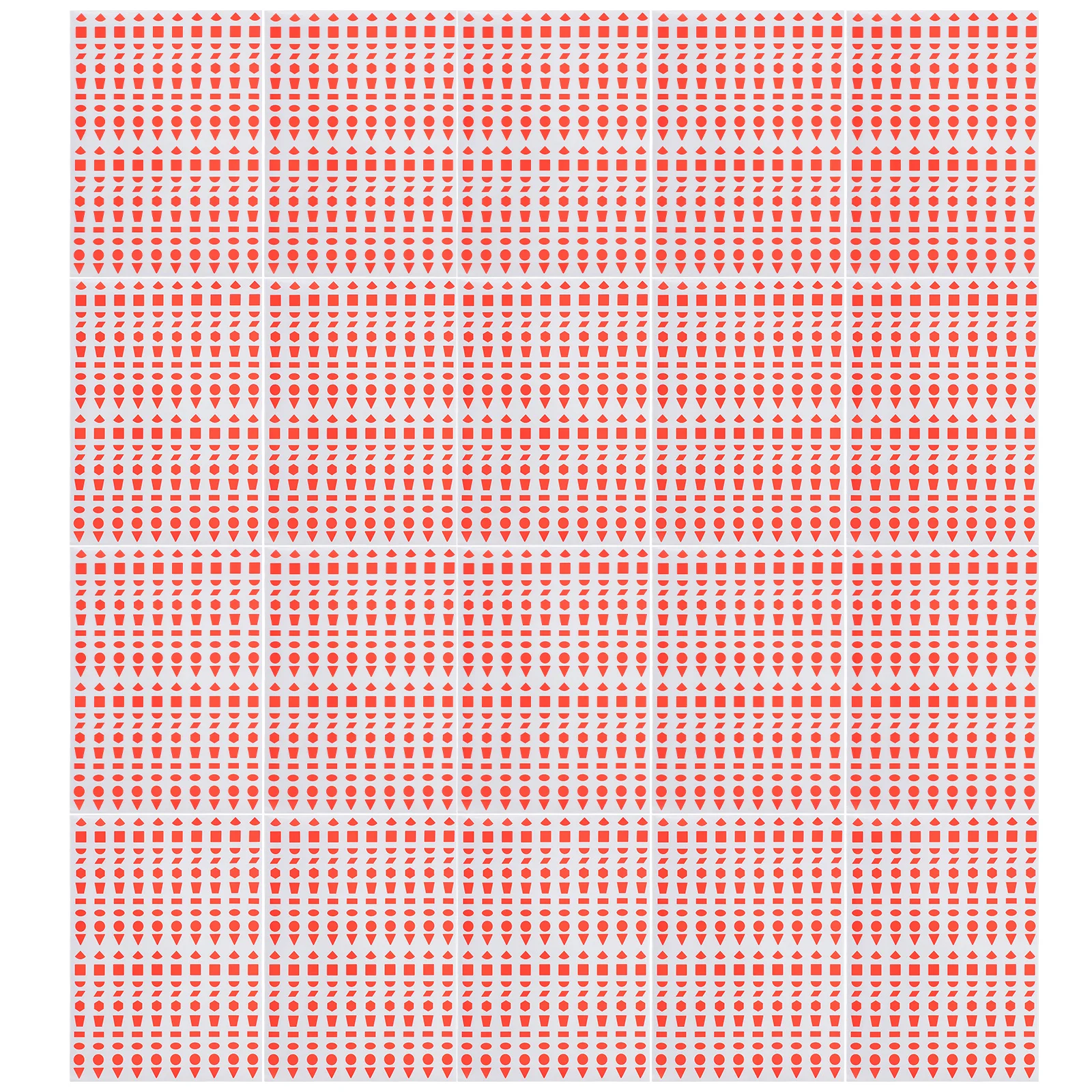 20 листов геометрические наклейки - Фотография_6