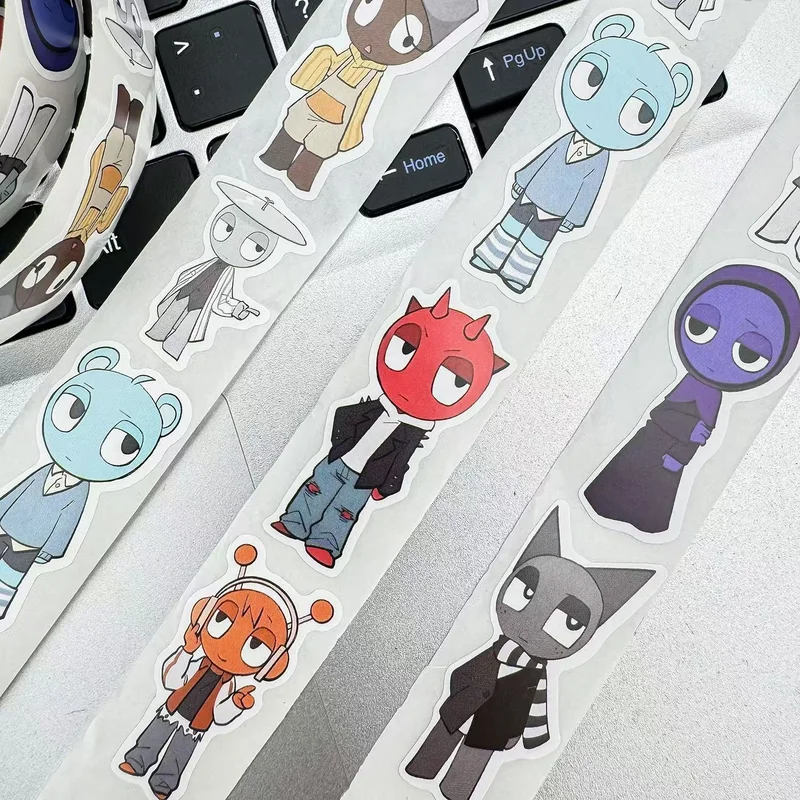 Мультфильм incredibox sprunki наклейка - Фотография_4