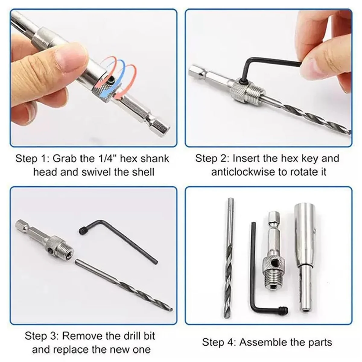 Набор самоцентрирующихся сверл для петель - Фотография_5