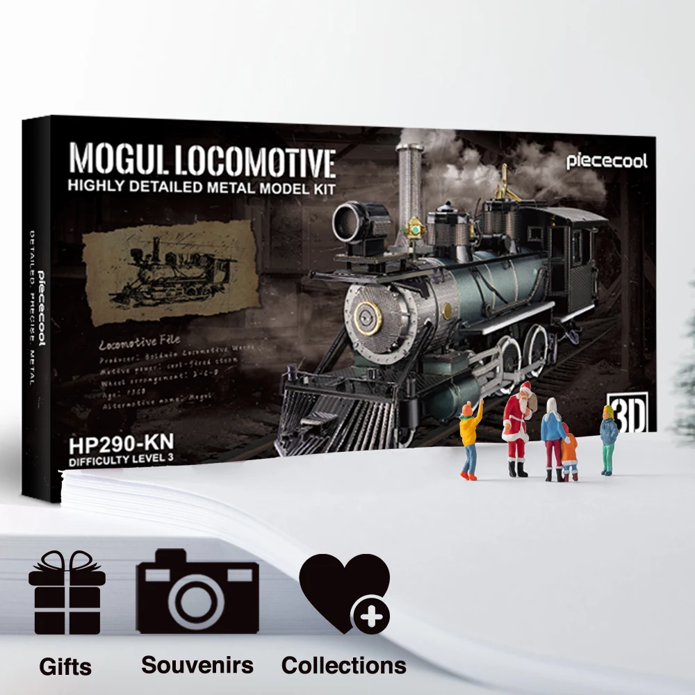 Piececool металлический пазл 3d локомотив могул - Фотография_4