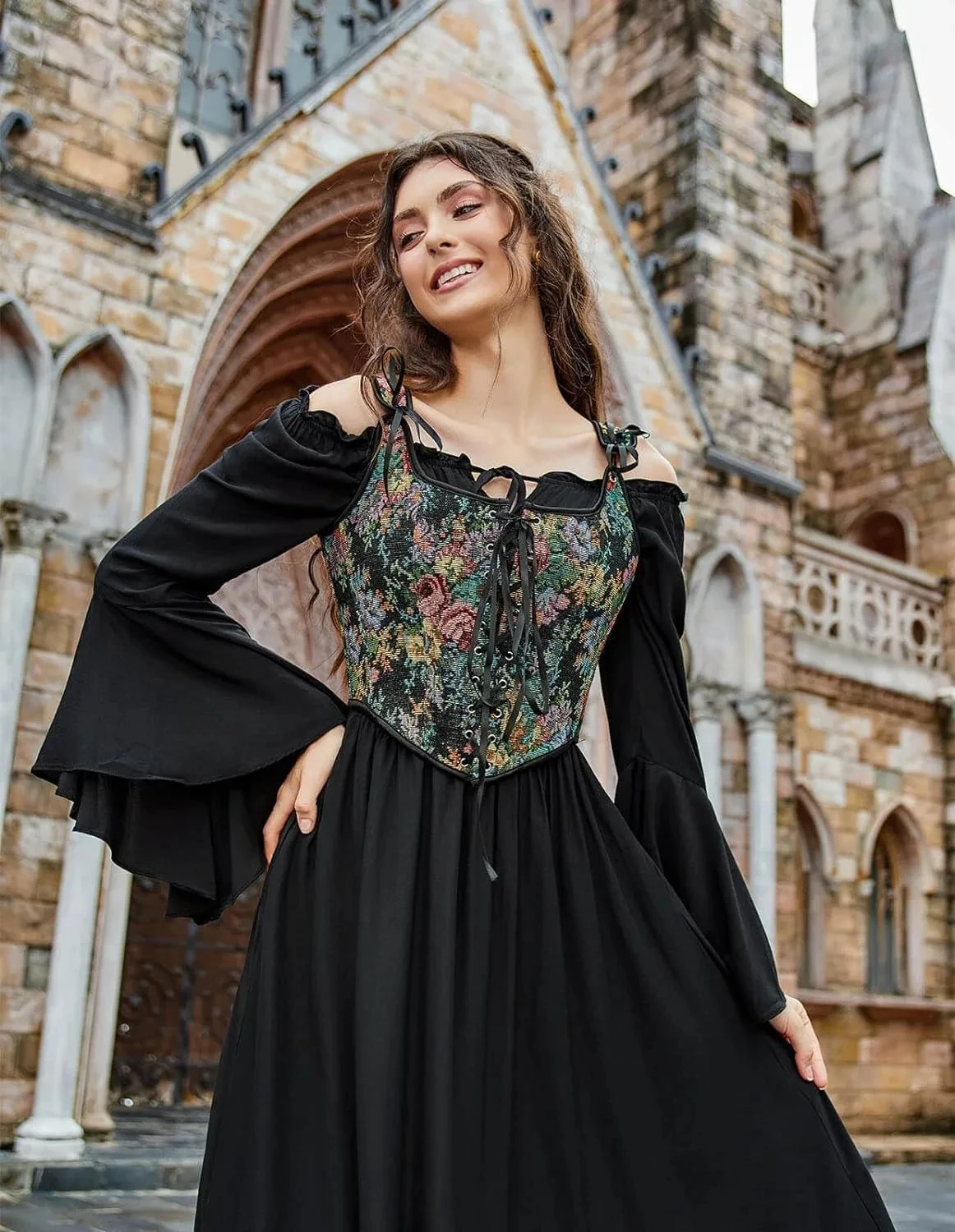 Жилет с цветочной рыбьей косточкой