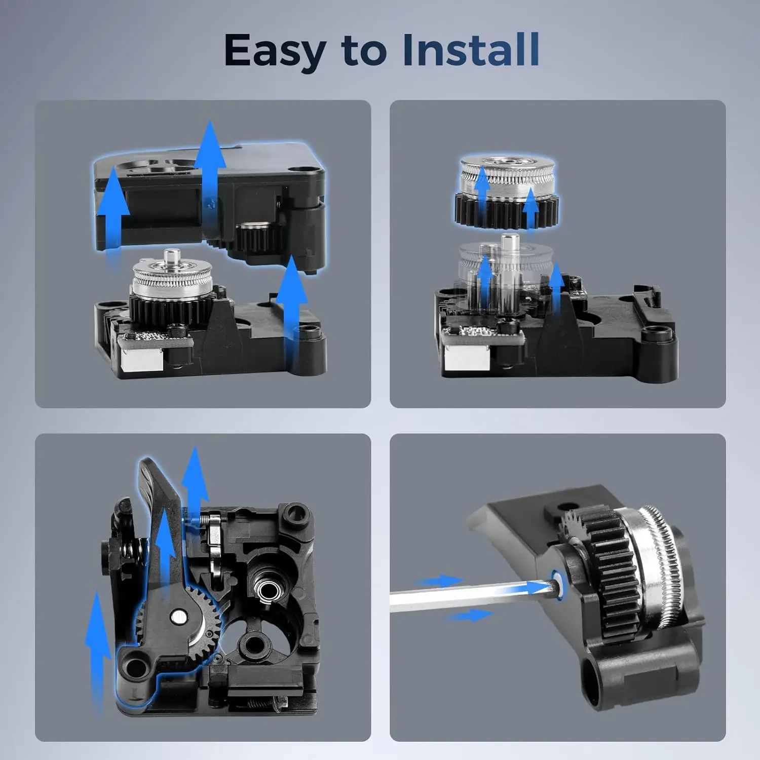 Комплект экструзионных шестерен k2 plus/k2/k2 pro - Фотография_3