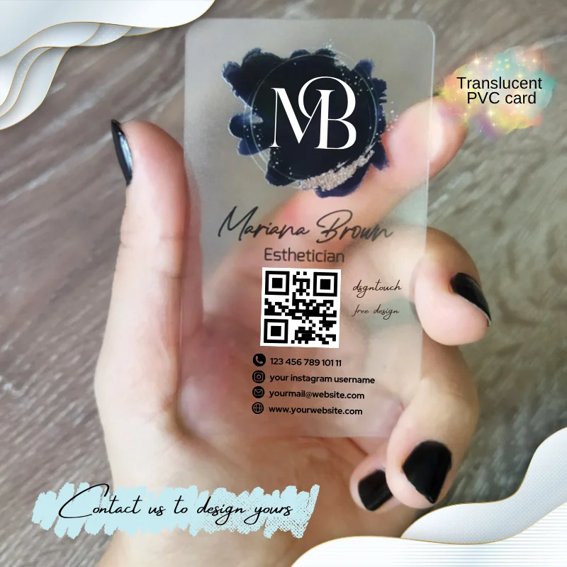 Dsgntouch id прозрачная визитная