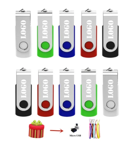 Usb-флеш-накопитель металлический поворотный