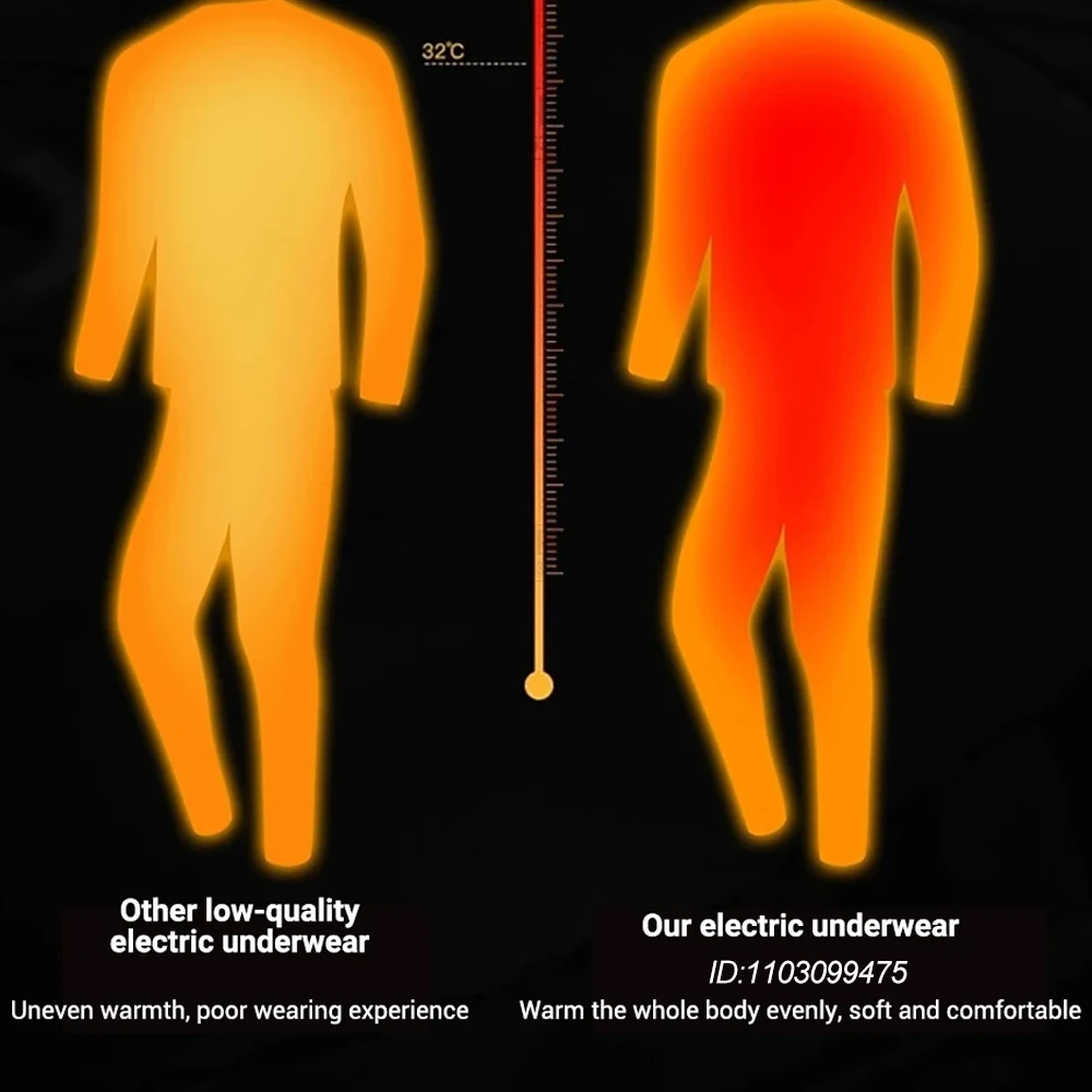 52-зонное нижнее белье с подогревом для катания на лыжах - Фотография_4