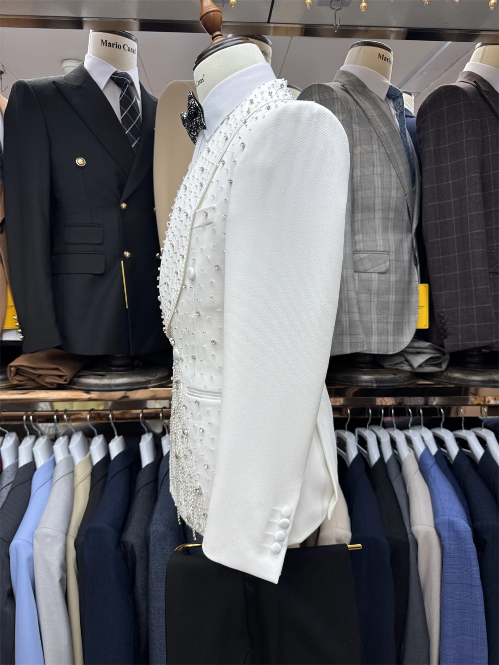 Dtlumika мужской костюм со стразами - Фотография_3