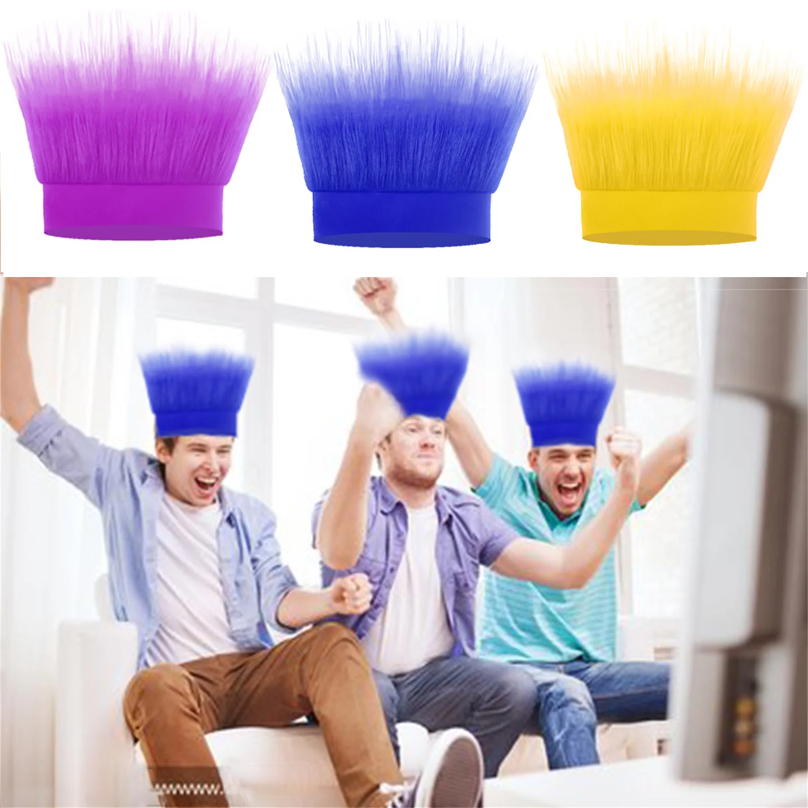 Парик для футбольного болельщика fury brush