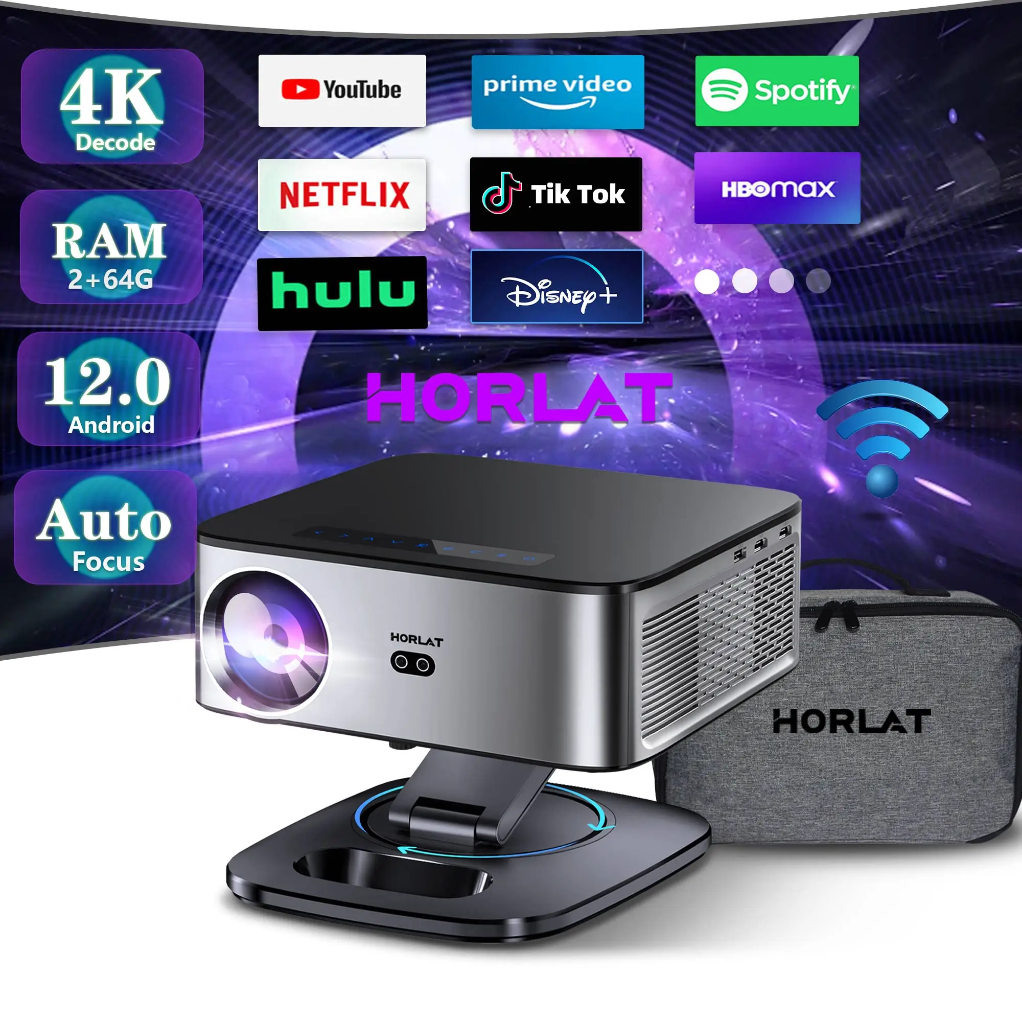 Horlat android 4k проектор 35000