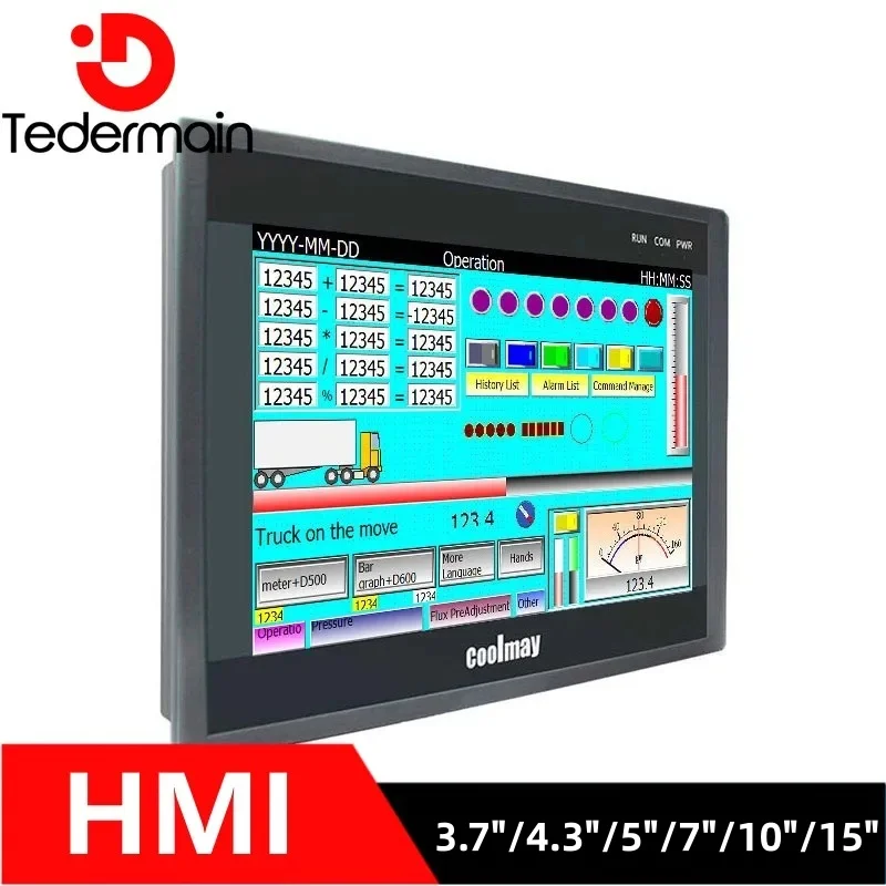 Coolmay hmi 3,7 дюйма/4