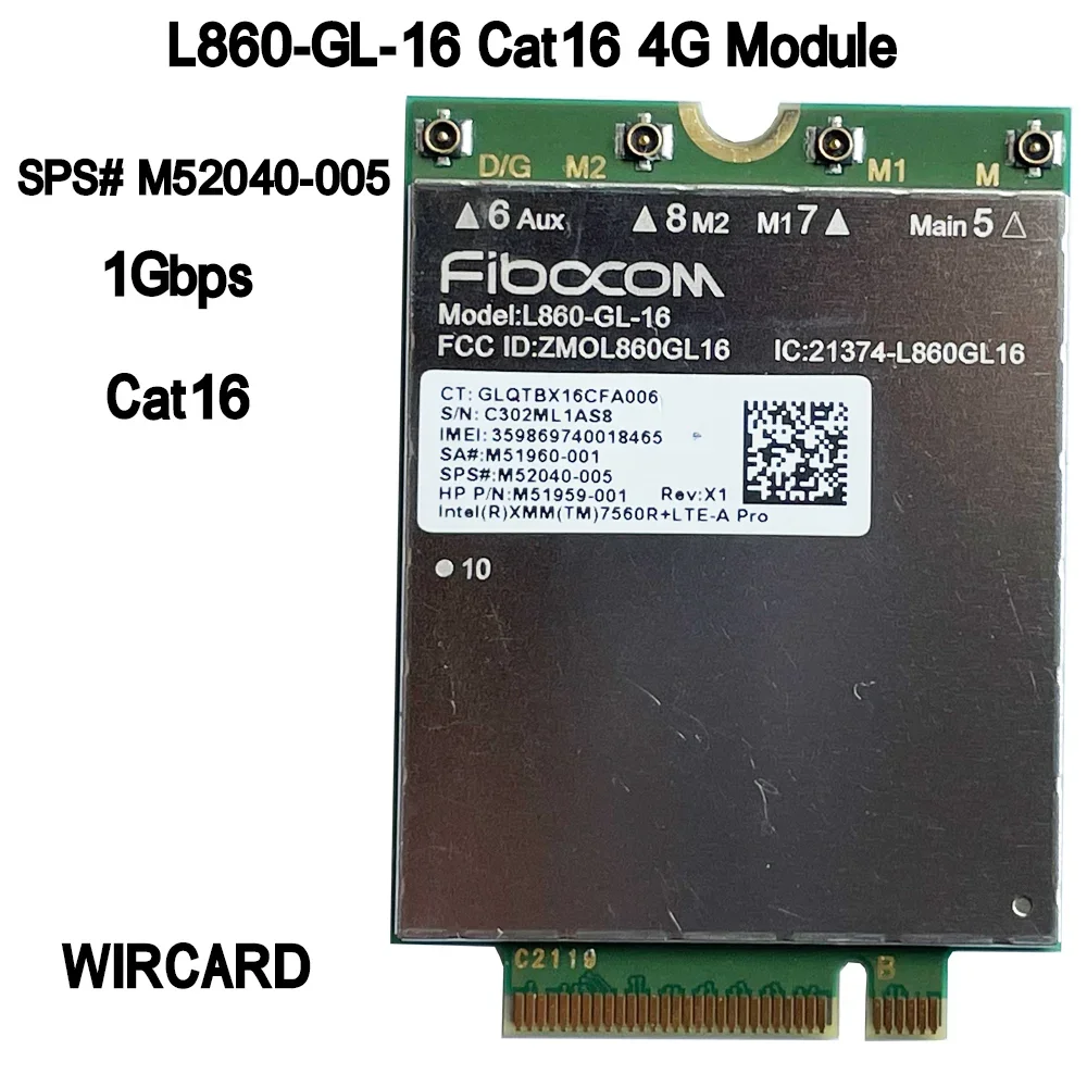 Wircard l860-gl-16 модуль lte cat16 - Фотография_2