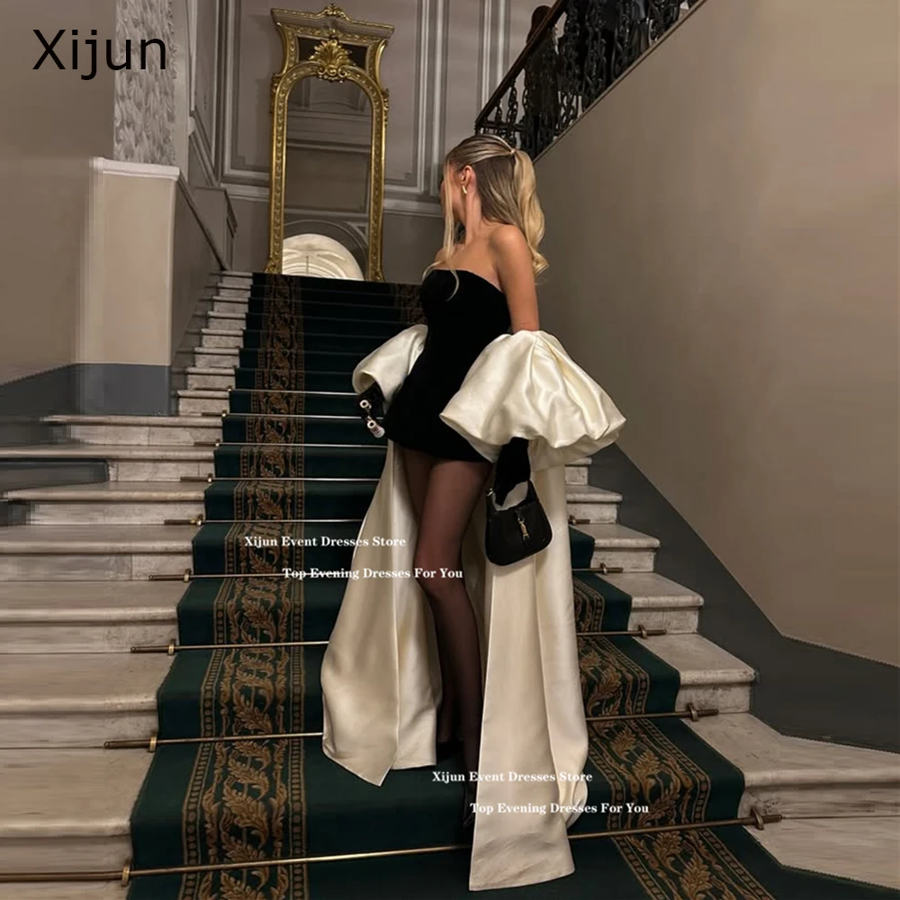 Xijun черно-белые сексуальные вечерние - Фотография_2