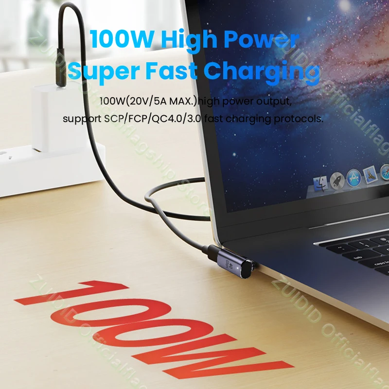 Магнитный адаптер usb4.0 thunderbolt3 usb c к типу c - Фотография_4
