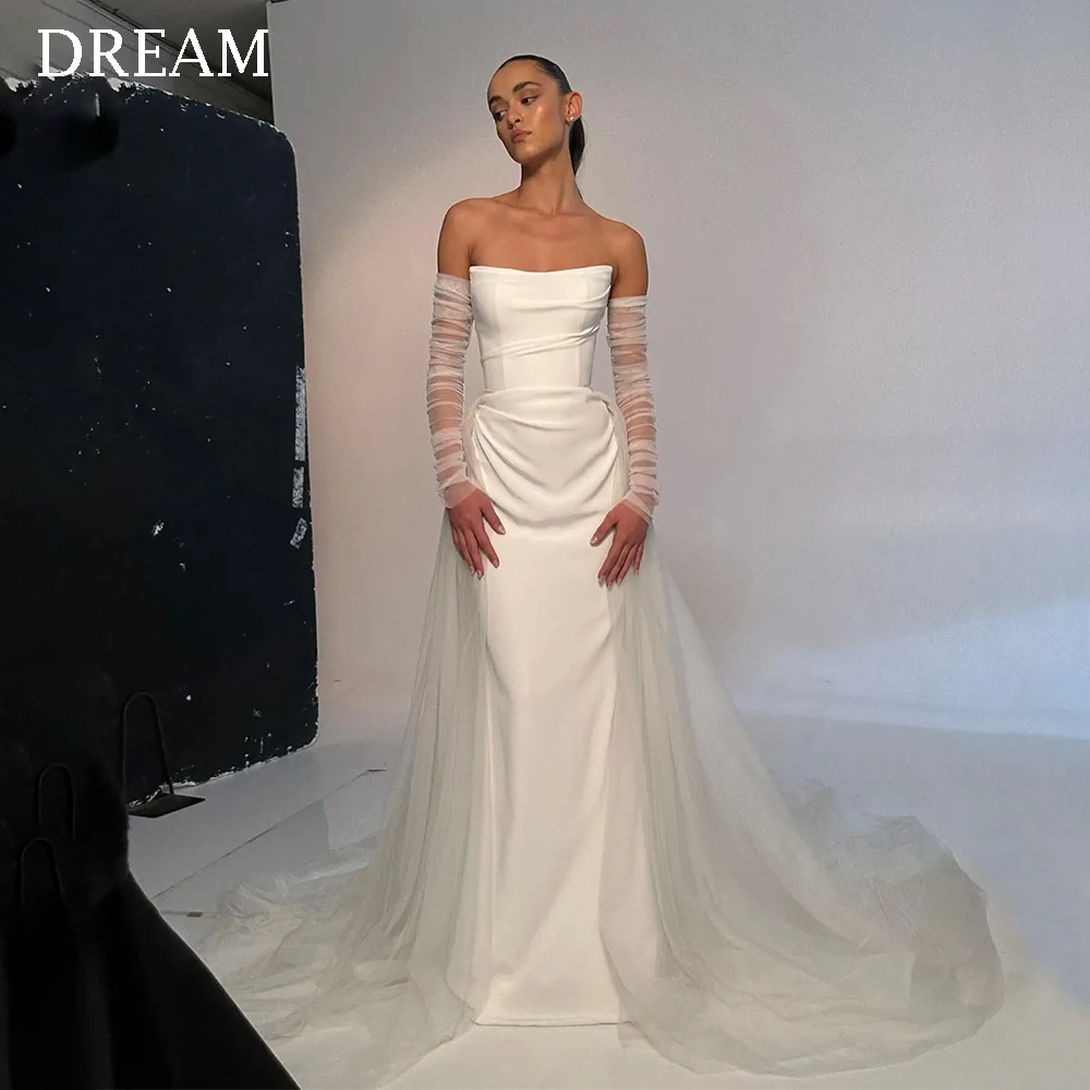 Dream элегантные длинные свадебные