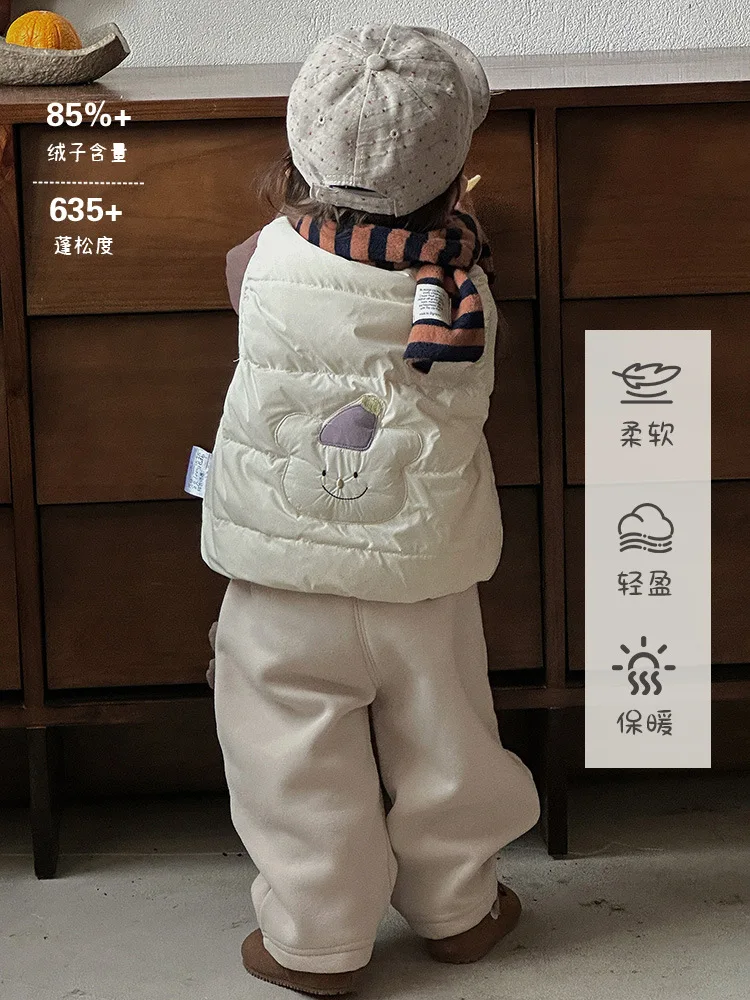 Двусторонний пуховый жилет для младенцев и малышей