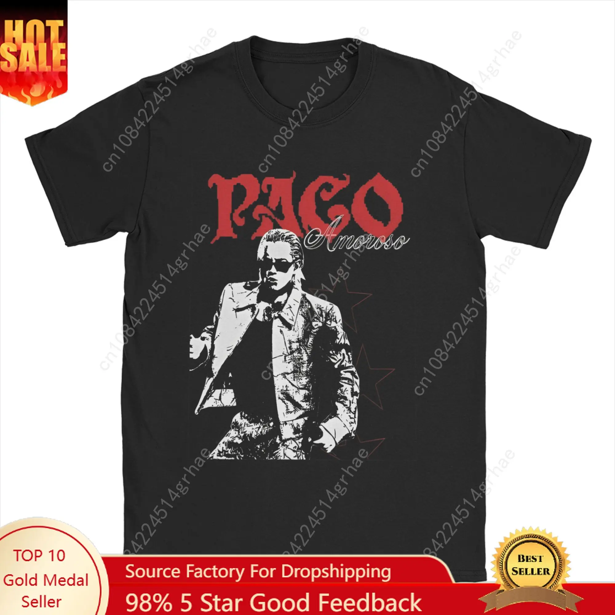 Удивительные футболки ca7riel & paco amoroso papota tour для мужчин