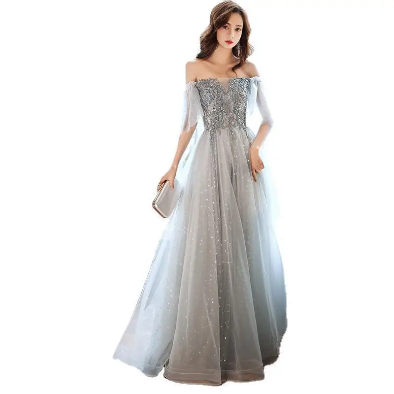 Новое женское летнее вечернее платье на одно плечо 2025 года - Фотография_6