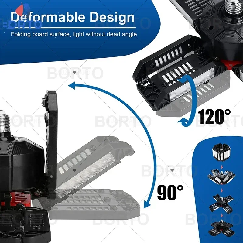 Яркий светодиодный светильник для гаража - Фотография_4