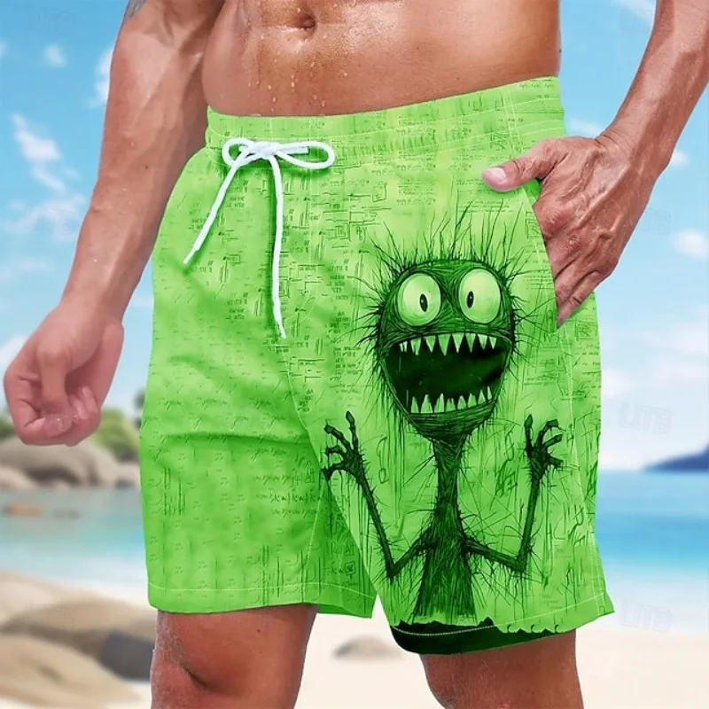 Мужские шорты с 3d принтом fun monster