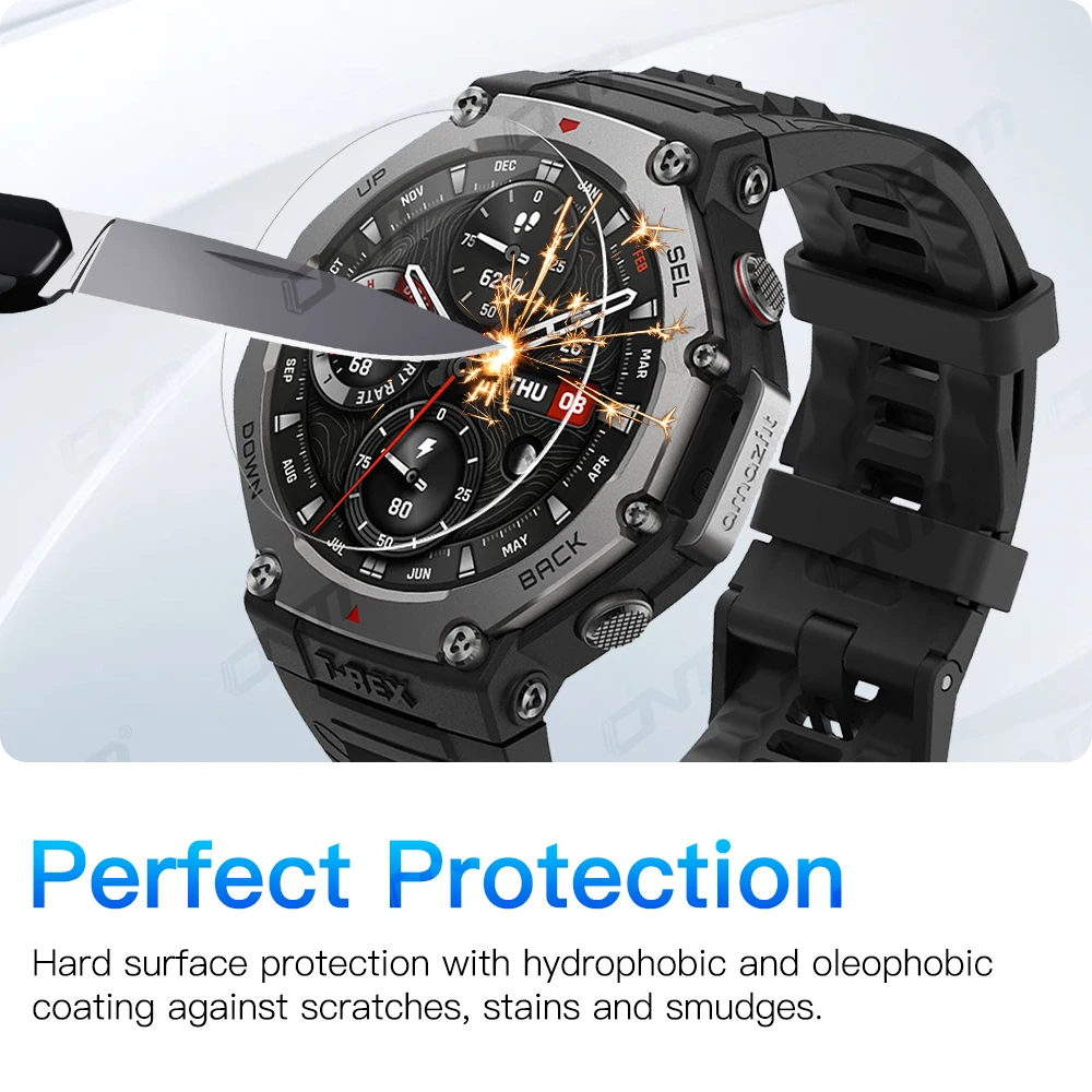 Закаленное стекло с твердостью 9h для amazfit t-rex 3 - Фотография_3