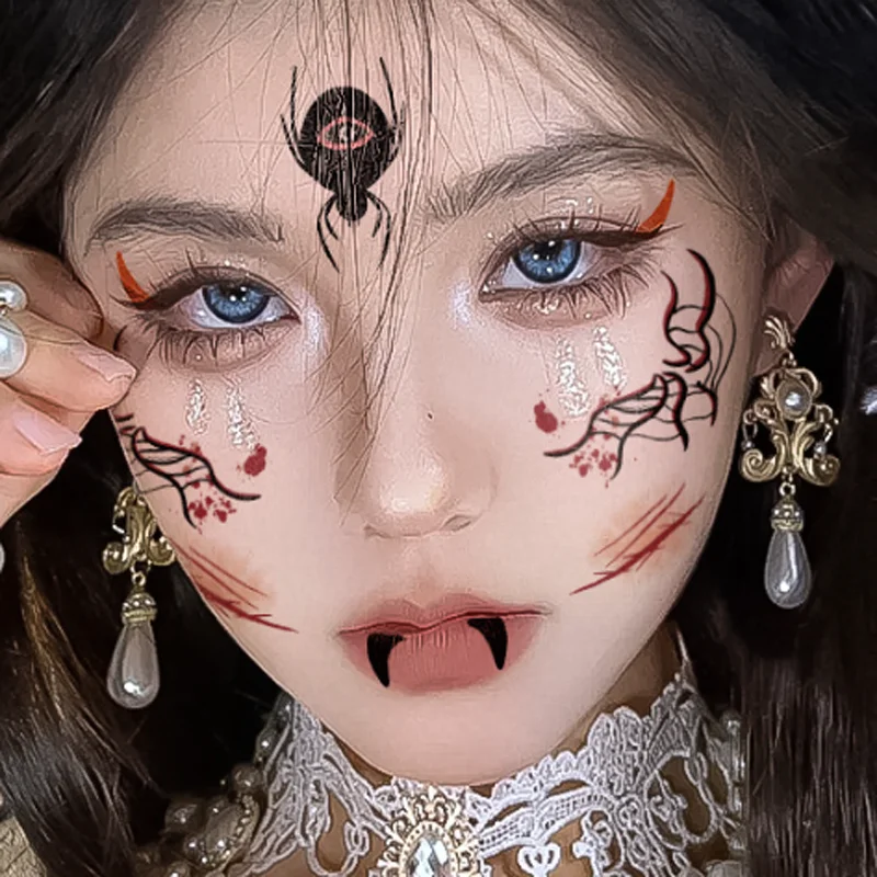 1 компл. хэллоуин лицо татуировки - Фотография_2