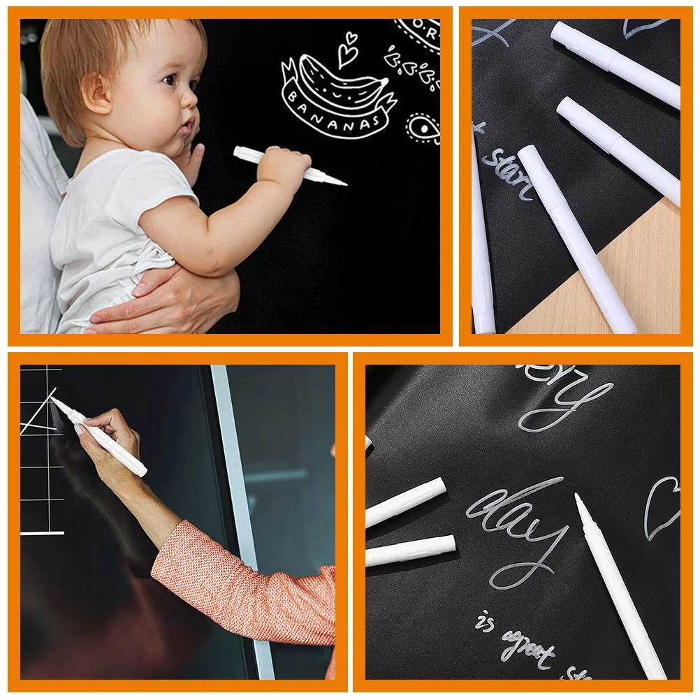 Белые жидкие меловые маркеры - Фотография_6