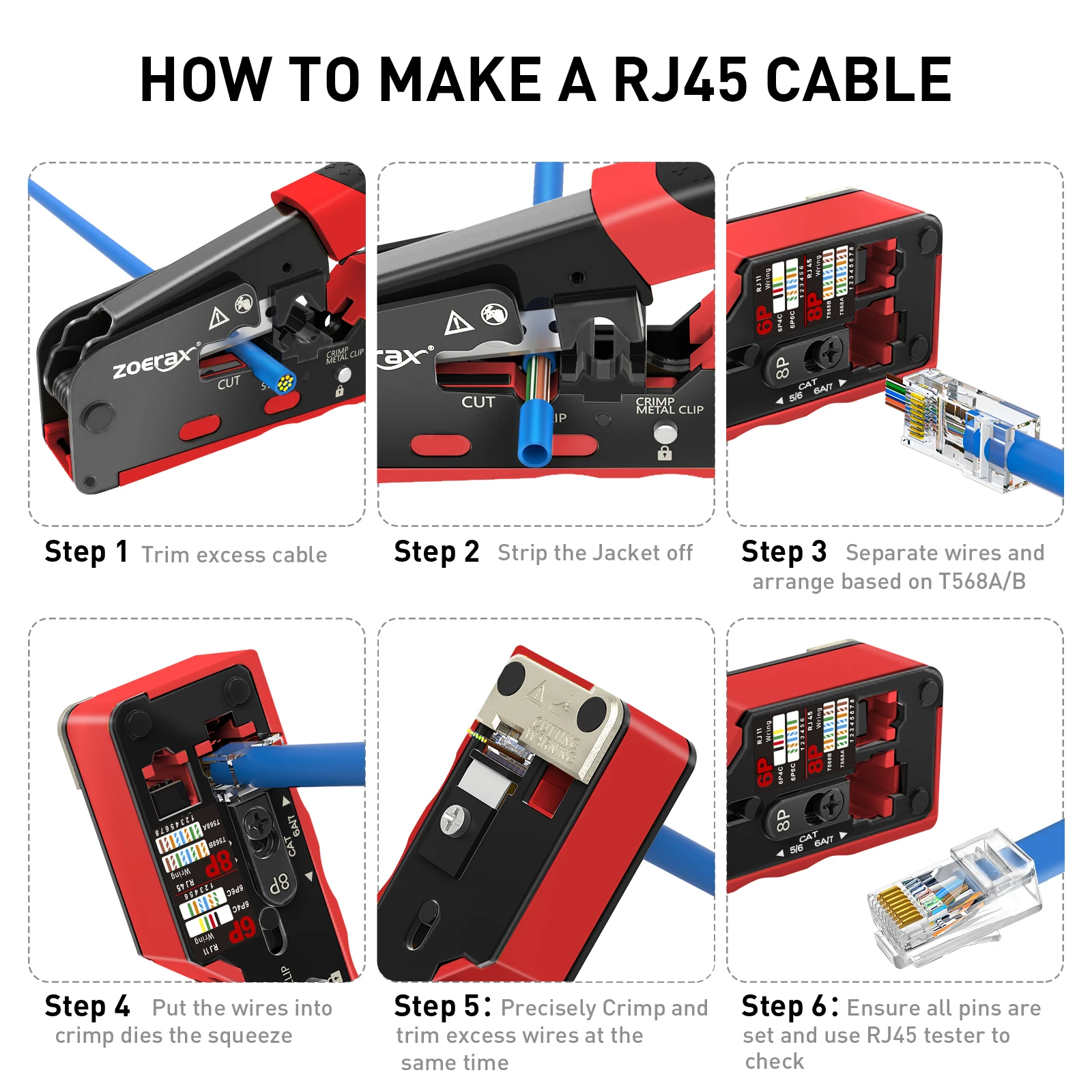 Zoerax rj45 cat7 cat6a обжимной - Фотография_6