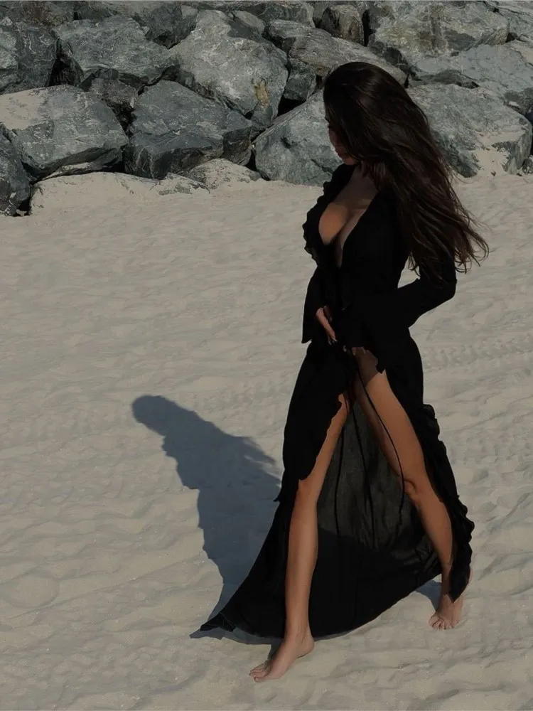 Сексуальная шифоновая туника с - Фотография_6