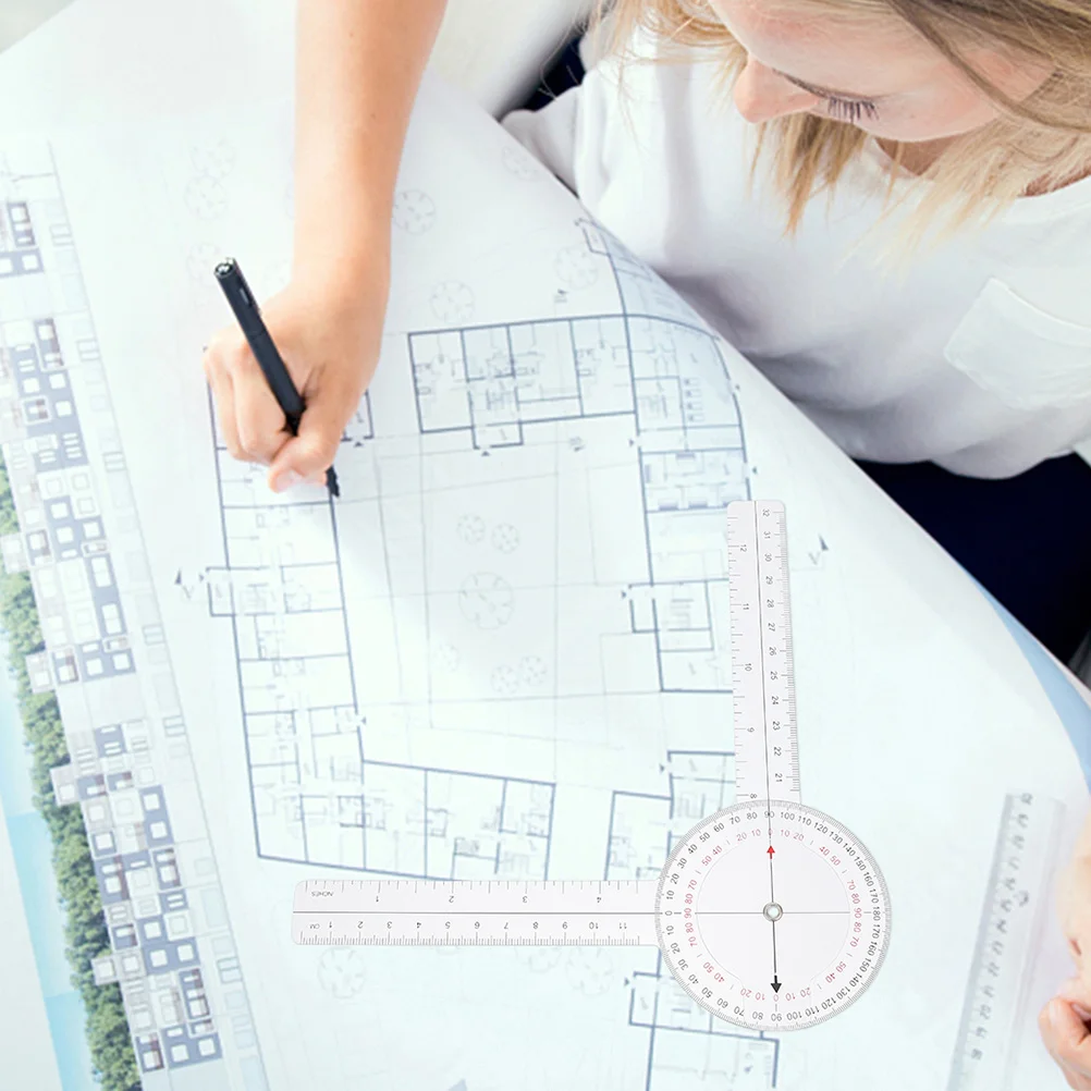 Поворотная угловая линейка для архитектурной инженерной чертежи