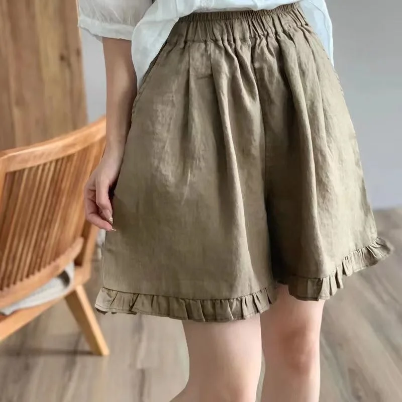 Женские шорты с оборками m-4xl - Фотография_3