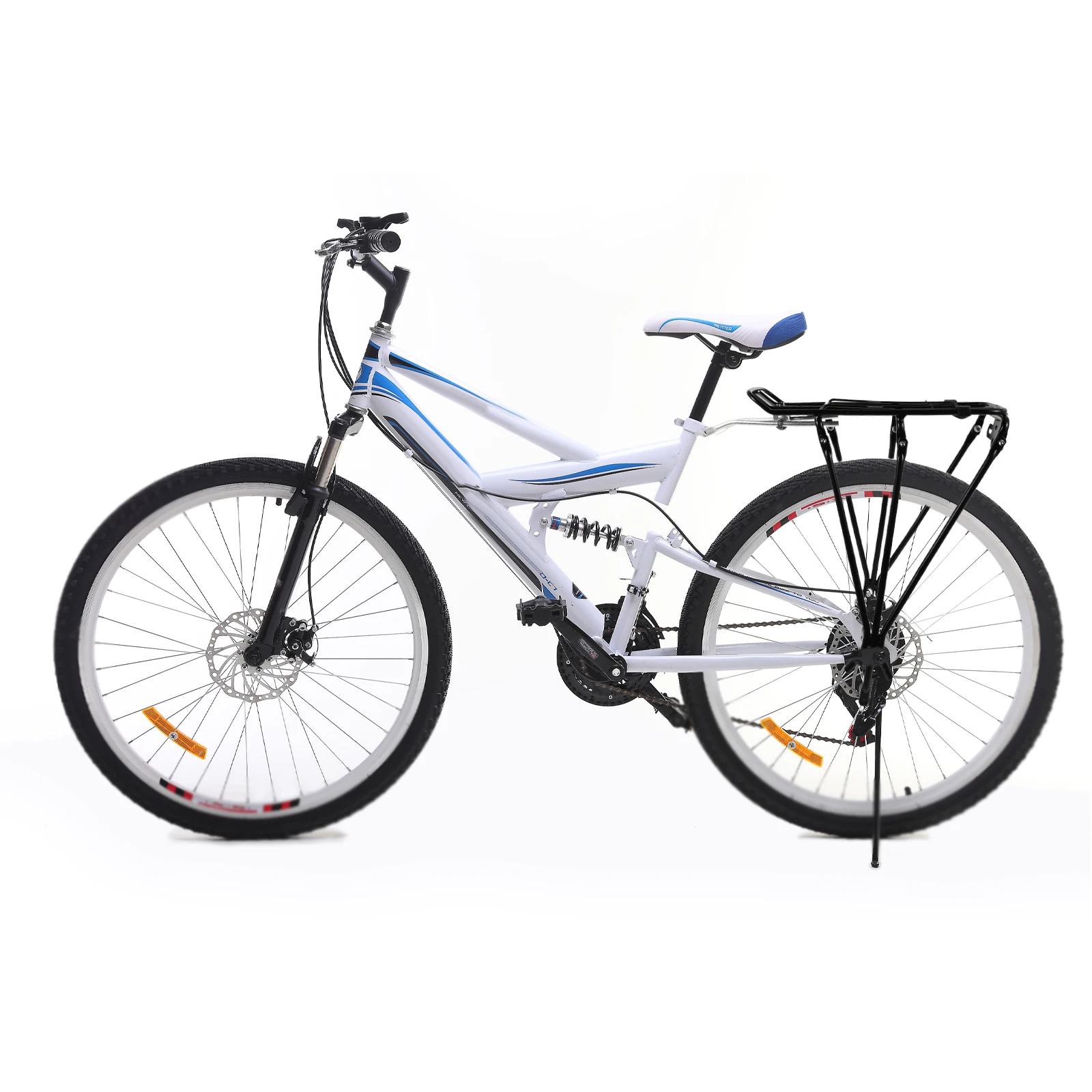 Черный задний багажник для велосипеда