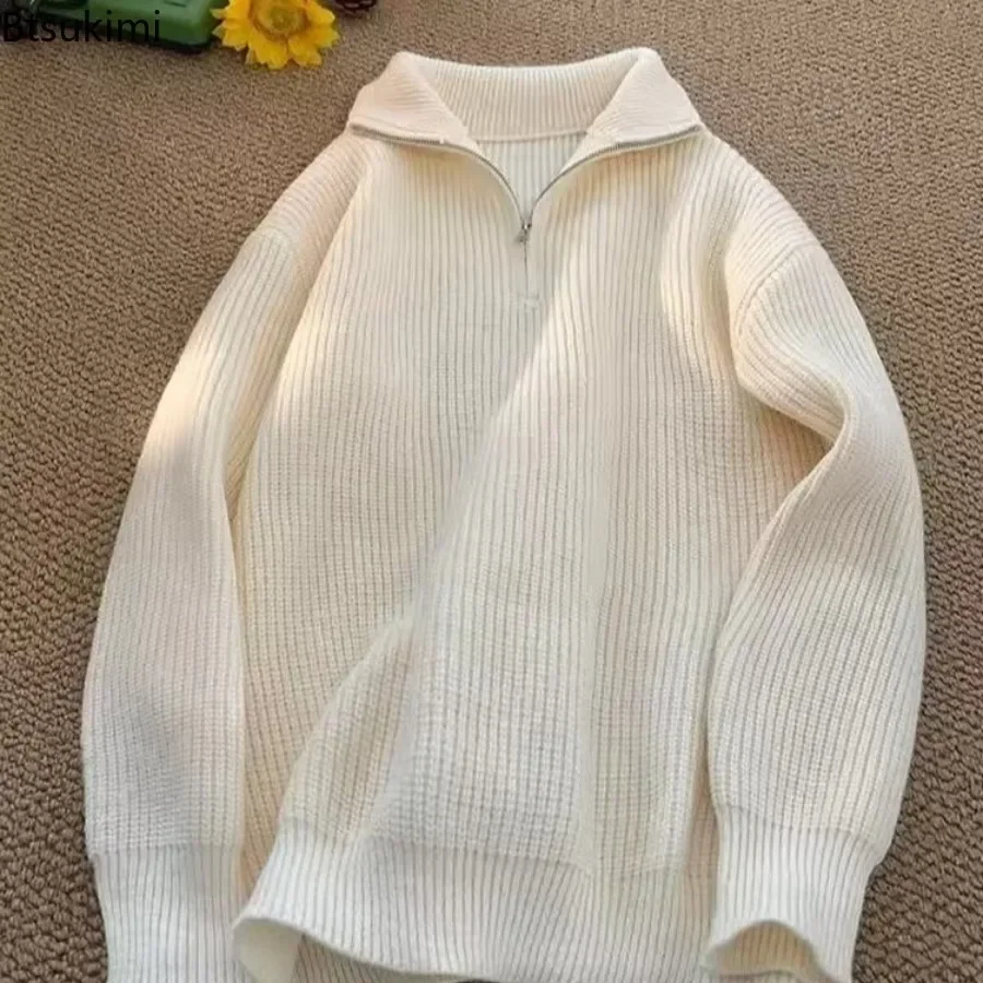 Модные водолазки с половиной молнии для мужчин