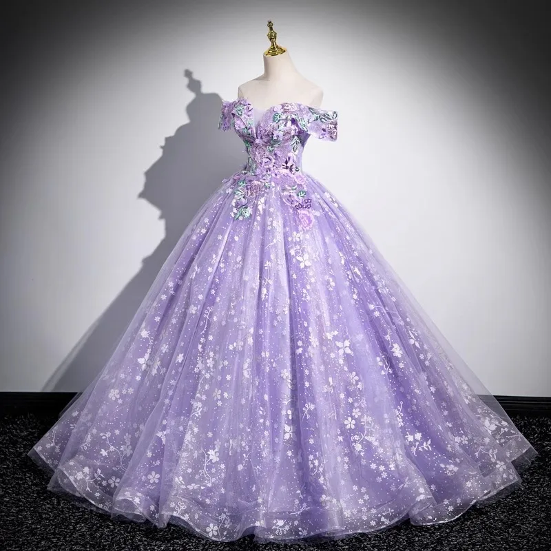 Женское платье quinceanera с открытыми плечами