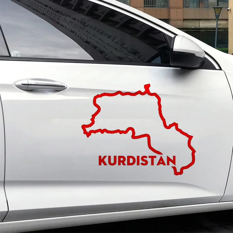 Автомобильная наклейка для контуру карты курдистана - Фотография_3