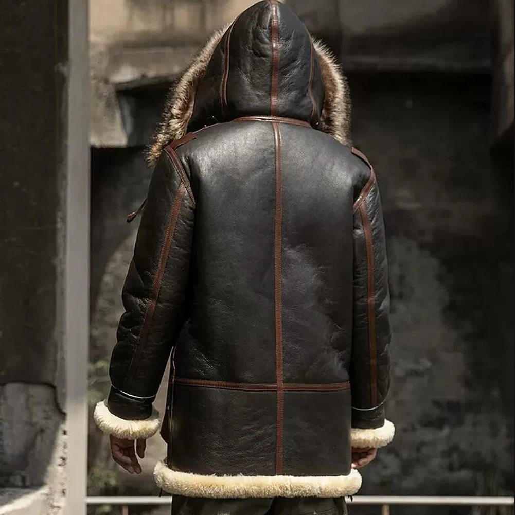 Denny&dora мужская дубленка с капюшоном - Фотография_2