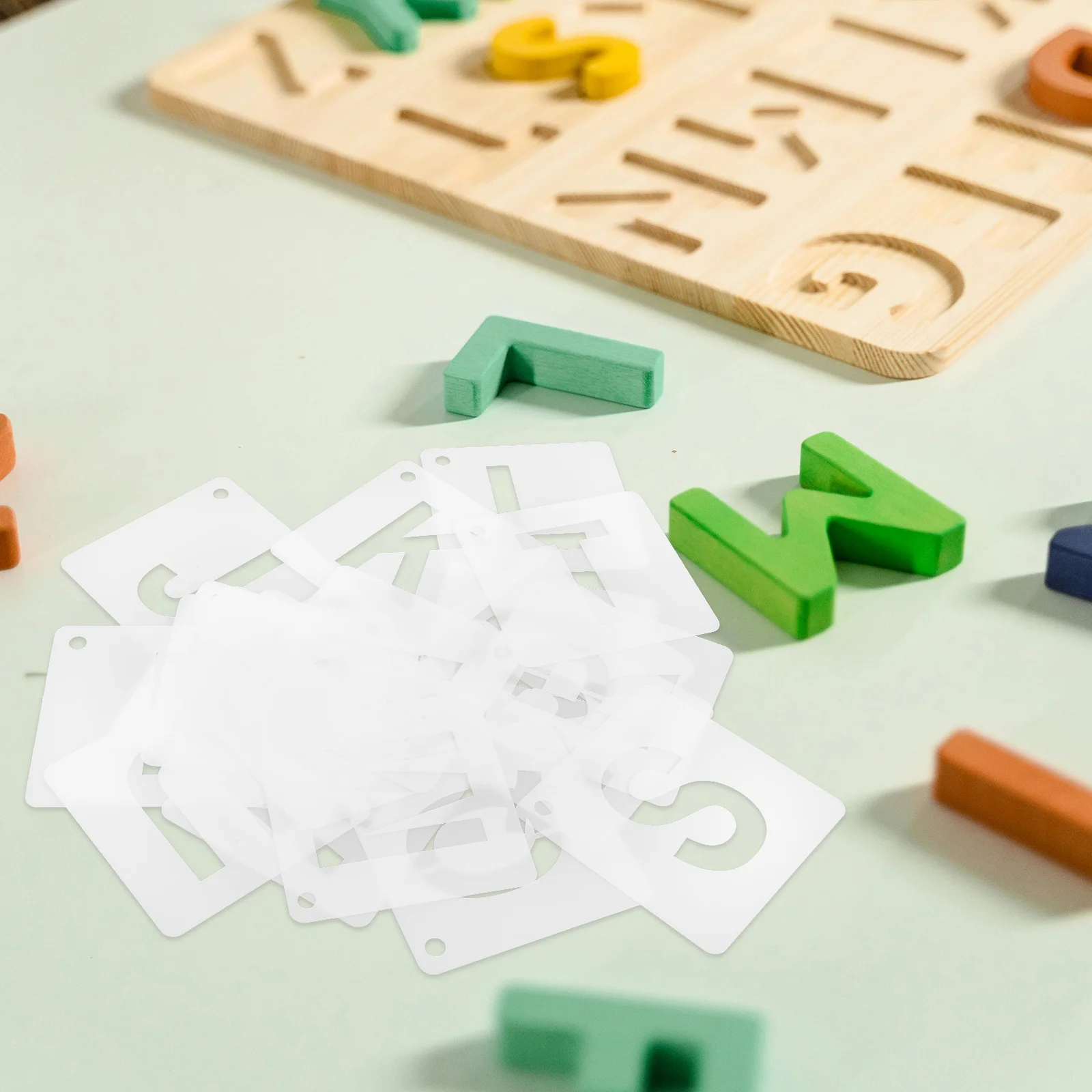 1 комплект, пластиковые трафареты с буквами алфавита - Фотография_2