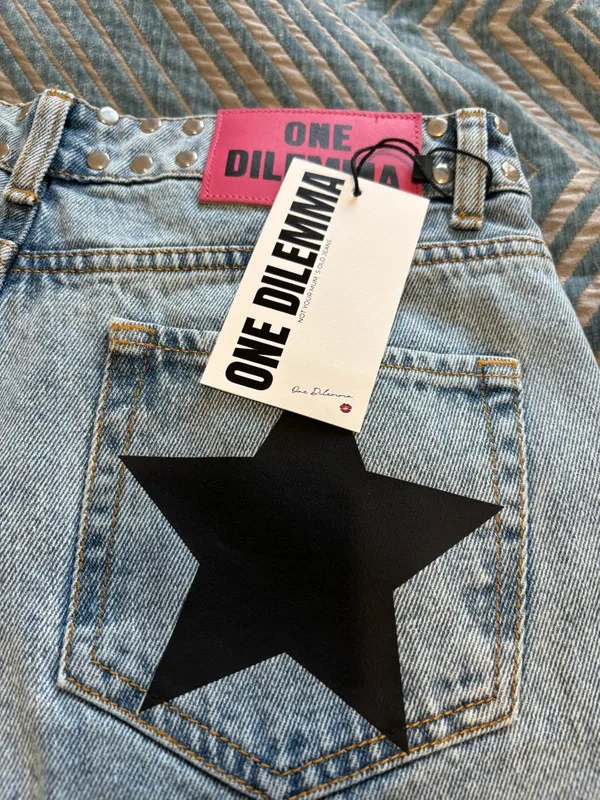 Y2k one dilemma джинсы с принтом