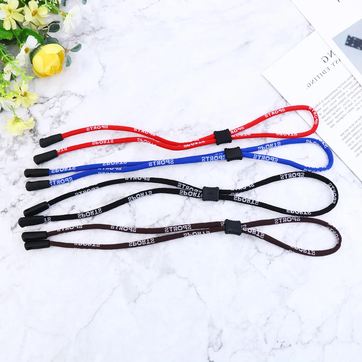 Регулируемая веревка для очков для занятий спортом на открытом воздухе