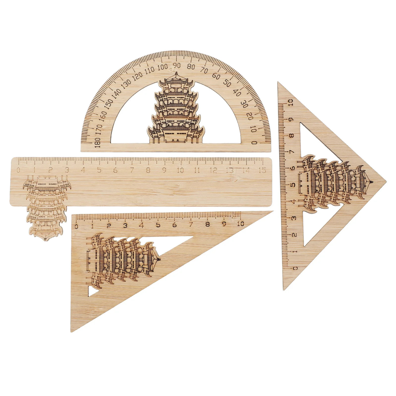 Набор бамбуковых линеек - Фотография_5