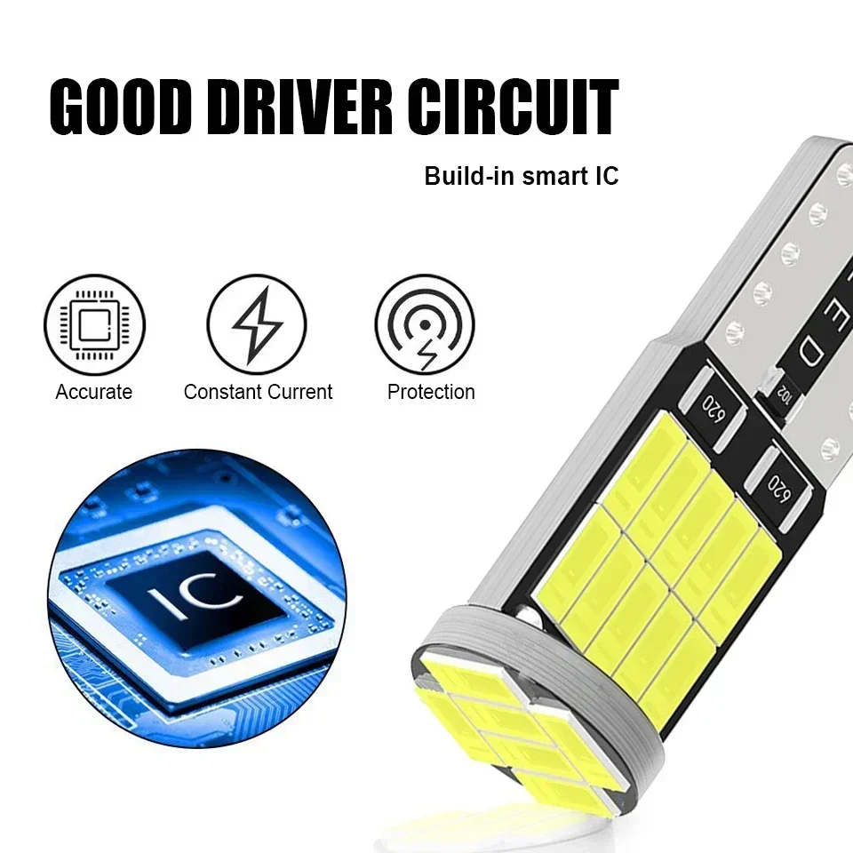 Яркий t10 w5w, светодиодный автомобильный светильник 26smd 4014 smd - Фотография_4