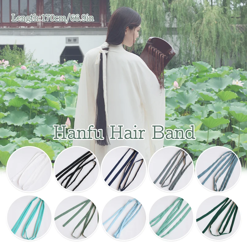 1,7 м китайские шифоновые ремни для волос hanfu - Фотография_2
