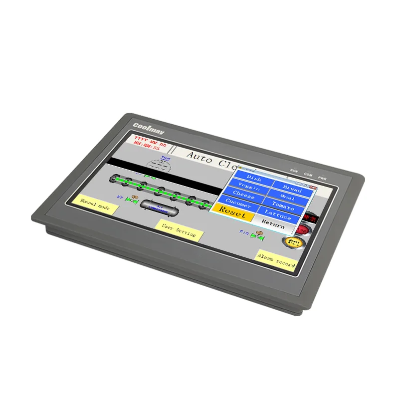 Coolmay 10-дюймовый hmi plc с сенсорным экраном